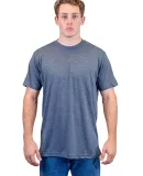 Tultex 241 Unisex Ultra Blend Poly-Rich Tee in Heather navy