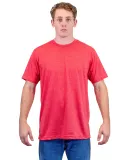 Tultex 241 Unisex Ultra Blend Poly-Rich Tee in Heather red