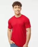 Tultex 241 Unisex Ultra Blend Poly-Rich Tee in Red