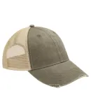 Ollie Cap in Olive/ tan