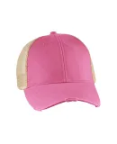 Ollie Cap in Neon pink/ tan