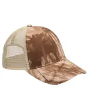 Ollie Cap in Brown tie dye