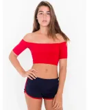 7301W Ladies' Interlock Running Shorts NAVY/ RED