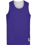 Augusta Sportswear 148 Reversible Wicking Tank in Purple/ white