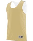 Augusta Sportswear 148 Reversible Wicking Tank in Vegas gold/ white