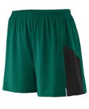 Augusta Sportswear 336 Youth Sprint Short in Dark green/ black
