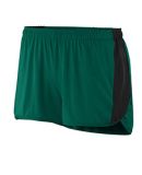 Augusta Sportswear 337 Women's Sprint Short in Dark green/ black