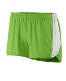 Augusta Sportswear 337 Women's Sprint Short in Lime/ white