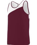 Augusta Sportswear 353 Youth Accelerate Jersey in Maroon/ white