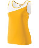 Augusta Sportswear 354 Women's Accelerate Jersey in Gold/ white