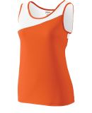 Augusta Sportswear 354 Women's Accelerate Jersey in Orange/ white