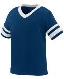 Augusta Sportswear 362 Toddler Sleeve Stripe Jerse in Navy/ white
