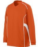 Augusta Sportswear 1085 Winning Streak Long Sleeve ORANGE/ WHITE