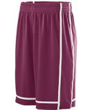 Augusta Sportswear 1185 Winning Streak Short in Maroon/ white