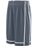 Augusta Sportswear 1185 Winning Streak Short in Graphite/ white