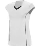 Augusta Sportswear 1218 Women's Blash Jersey in White/ black