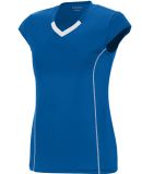 Augusta Sportswear 1218 Women's Blash Jersey in Royal/ white