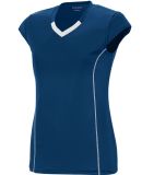 Augusta Sportswear 1218 Women's Blash Jersey in Navy/ white