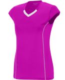 Augusta Sportswear 1218 Women's Blash Jersey in Power pink/ white