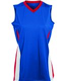 Augusta Sportswear 1355 Women's Tornado Jersey in Royal/ red/ white