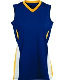 Augusta Sportswear 1355 Women's Tornado Jersey in Navy/ gold/ white