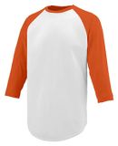 Augusta Sportswear 1506 Youth Nova Jersey in White/ orange