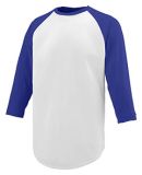 Augusta Sportswear 1506 Youth Nova Jersey in White/ purple