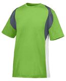 Augusta Sportswear 1516 Youth Quasar Jersey LIME/ GRPH/ WHT
