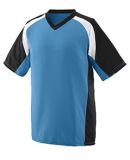 Augusta Sportswear 1535 Nitro Jersey in Columbia blue/ black/ white