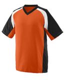 Augusta Sportswear 1535 Nitro Jersey in Orange/ black/ white