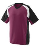 Augusta Sportswear 1535 Nitro Jersey in Maroon/ black/ white