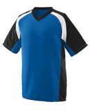 Augusta Sportswear 1536 Youth Nitro Jersey in Royal/ black/ white