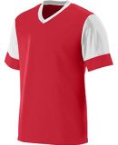 Augusta Sportswear 1601 Youth Lightning Jersey in Red/ white
