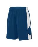 Augusta Sportswear 1715 Block Out Short in Navy/ white