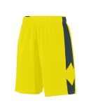 Augusta Sportswear 1715 Block Out Short in Power yellow/ slate