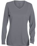 Augusta Sportswear 1788 Women's Long Sleeve Wickin in Graphite