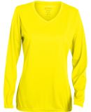 Augusta Sportswear 1788 Women's Long Sleeve Wickin in Power yellow