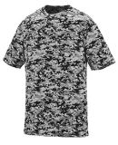 Augusta Sportswear 1798 Digi Camo Wicking T-Shirt in Black digi