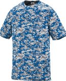 Augusta Sportswear 1798 Digi Camo Wicking T-Shirt in Royal digi