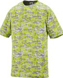 Augusta Sportswear 1798 Digi Camo Wicking T-Shirt in Lime digi