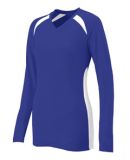 Augusta Sportswear 1305 Women's Spike Jersey PURPLE/ WHITE