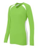 Augusta Sportswear 1305 Women's Spike Jersey LIME/ WHITE