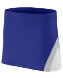 Augusta Sportswear 9205 Women's Cheerflex Skirt in Purple/ white/ metallic silver