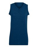 Augusta Sportswear 551 Girls' Sleeveless Two-Butto in Navy
