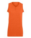 Augusta Sportswear 551 Girls' Sleeveless Two-Butto in Orange