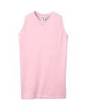 Augusta Sportswear 556 Women's Sleeveless V-Neck J in Light pink