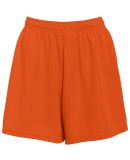 Augusta Sportswear 961 Girls' Wicking Mesh Short in Orange