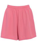 Augusta Sportswear 961 Girls' Wicking Mesh Short in Pink