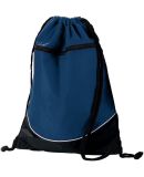 Augusta Sportswear 1920 Tri-Color Drawstring Backp in Navy/ black/ white