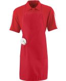 Augusta Sportswear 2070 Long Apron with Pockets RED